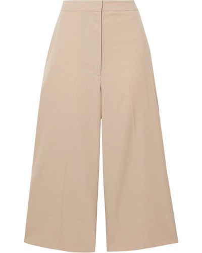 3.1 Phillip Lim Cropped Wool-blend Wide-leg Trousers - Natural