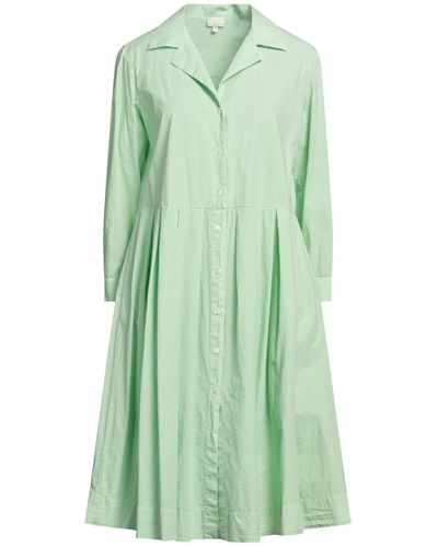 HER SHIRT HER DRESS Midi Dress - Green