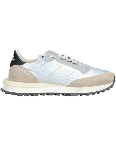 HIDNANDER Sneakers Soft Leather, Textile Fibers - White