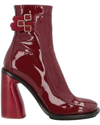 Rochas Ankle Boots - Red