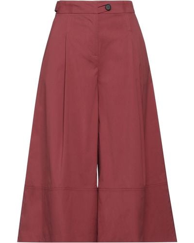 Liviana Conti Cropped Trousers - Red