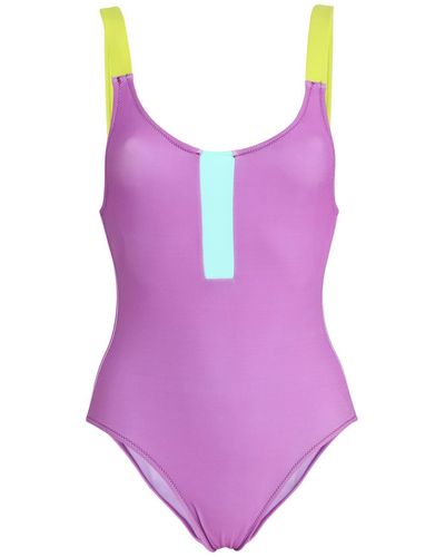 Gcds Light One-Piece Swimsuit Polyamide, Elastane - Purple