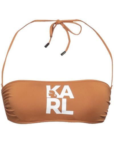 Karl Lagerfeld Top de bikini - Marrón