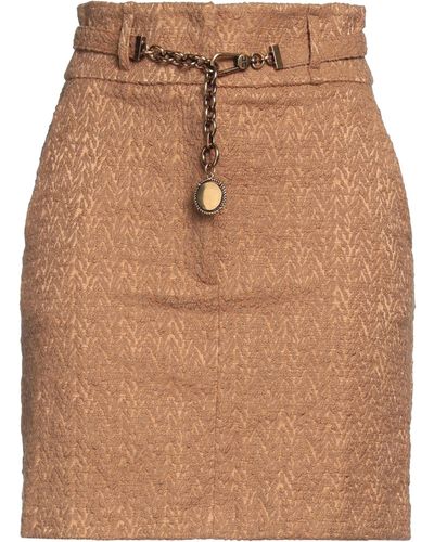 Elisabetta Franchi Mini Skirt - Brown