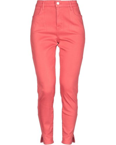 J Brand Coral Jeans Cotton, Polyester, Elastane - Red