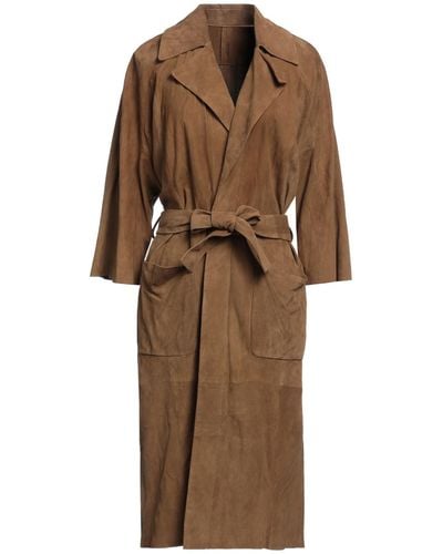 DROMe Overcoat & Trench Coat - Brown