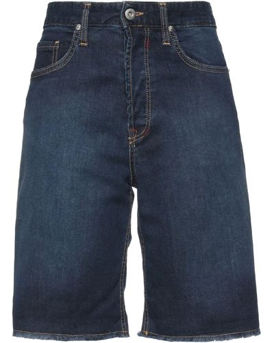 Shaft Denim Shorts - Blue