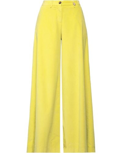 I LOVE MP Trousers Cotton, Lyocell, Elastane - Yellow