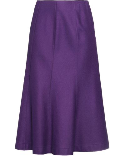 Alberta Ferretti Midi Skirt - Purple