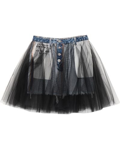 Unravel Project Denim Skirt - Black