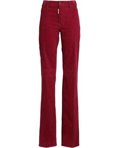DSquared² Trousers Cotton, Elastane - Red