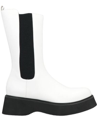 CafeNoir Ankle Boots - White