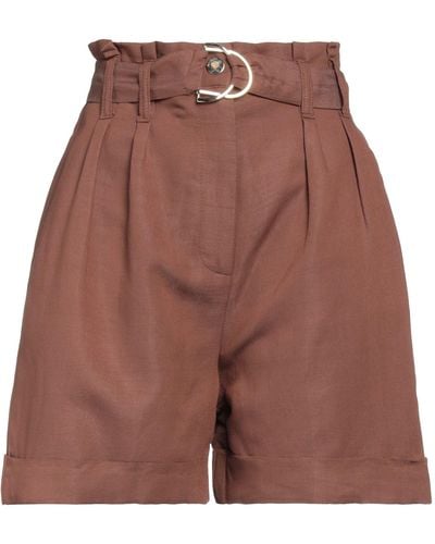 CROCHÈ Shorts & Bermuda Shorts Viscose, Polyester - Red