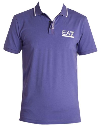 EA7 Poloshirt - Blau