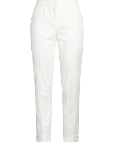 White ARGONNE by PESERICO Pants, Slacks and Chinos for Women | Lyst