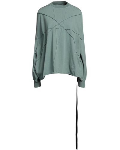 Rick Owens Sage Sweatshirt Cotton - Green