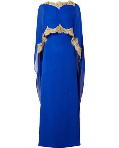 Reem Acra Long Dress - Blue