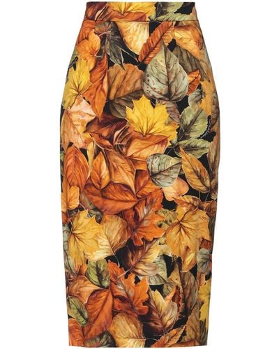 Dolce & Gabbana Midi Skirt - Orange