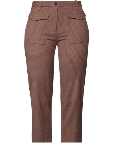Nine:inthe:morning Cropped Trousers - Brown