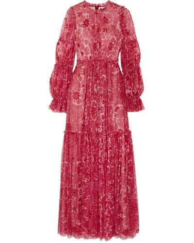 Needle & Thread Long Dress - Red
