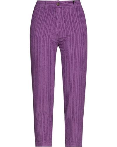 Myths Cropped Pants - Purple