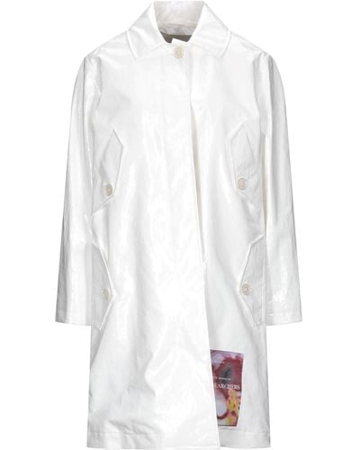 Frankie Morello Overcoat & Trench Coat - White