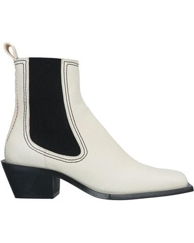 Bimba Y Lola Ankle Boots Cow Leather, Elastane - White