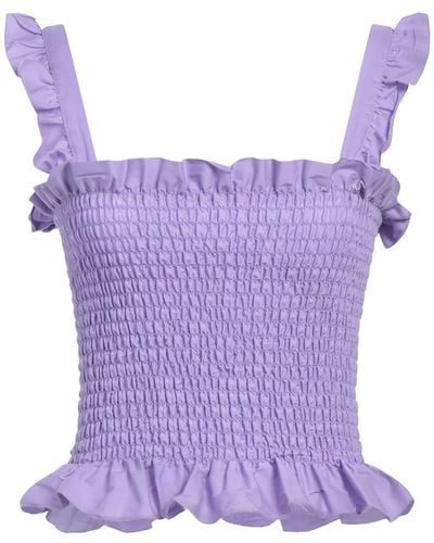 Liu Jo Light Top Cotton, Polyester, Elastane - Purple