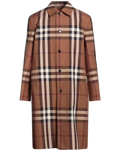 Burberry Overcoat & Trench Coat Cotton - Brown
