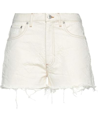 Gcds Denim Shorts - White