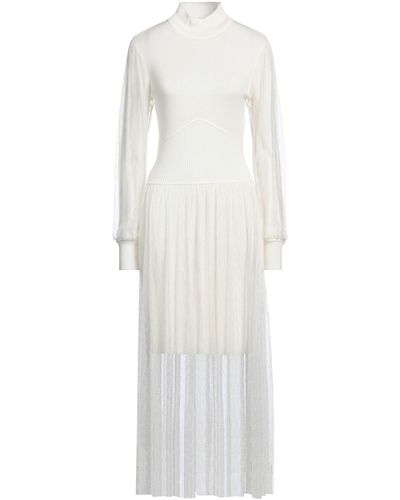 Twin Set Midi-Kleid - Weiß