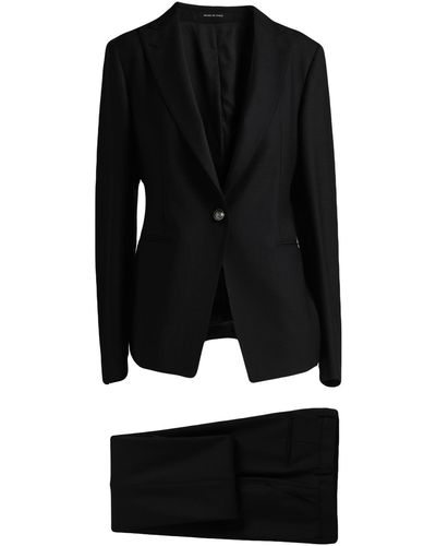 Tagliatore 0205 Suit Polyester, Virgin Wool, Elastane - Black