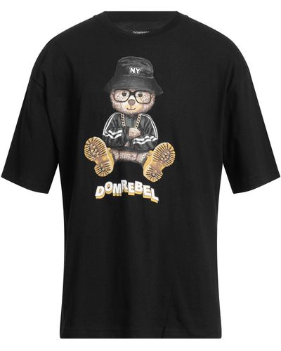 DOMREBEL T-shirts - Schwarz