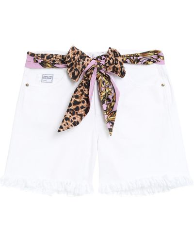 Versace Jeans Couture Shorts Jeans - Bianco