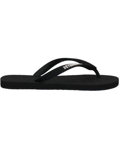 Vetements Sandalias de dedo - Negro