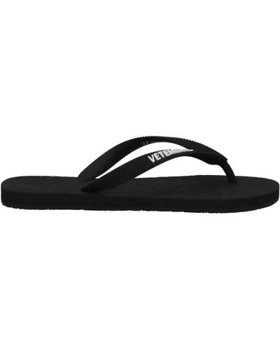 Vetements Thong Sandal - Black