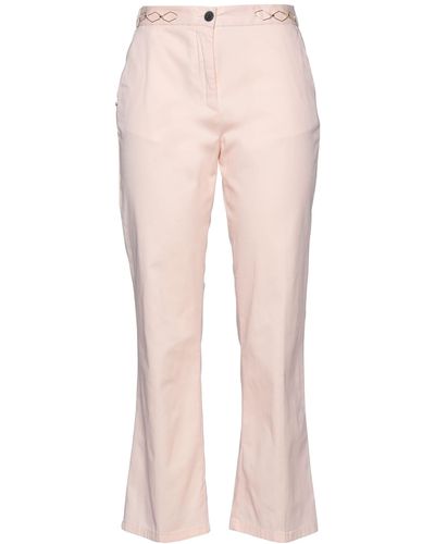 White Sand Pants - Pink