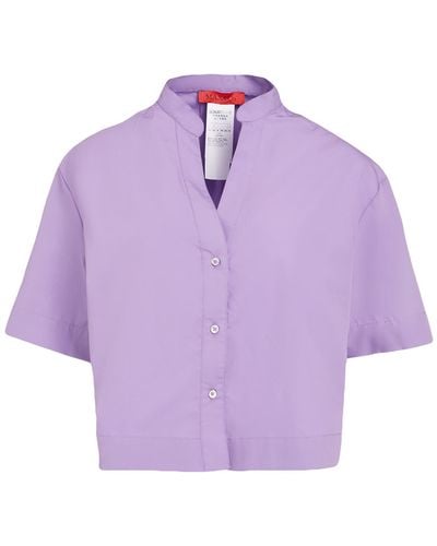 MAX&Co. Madre Light Shirt Cotton - Purple