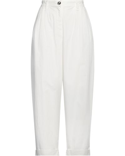 Pinko Trousers Cotton - White