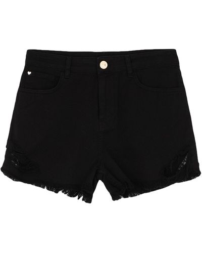 My Twin Denim Shorts - Black