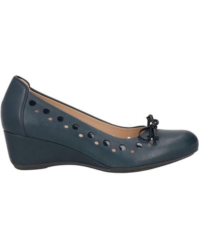 Damen-Keilabsatz Schuhe – Blau | Lyst DE