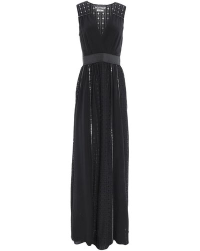 Boutique Moschino Maxi Dress Polyamide, Viscose, Other Fibers, Silk - Black