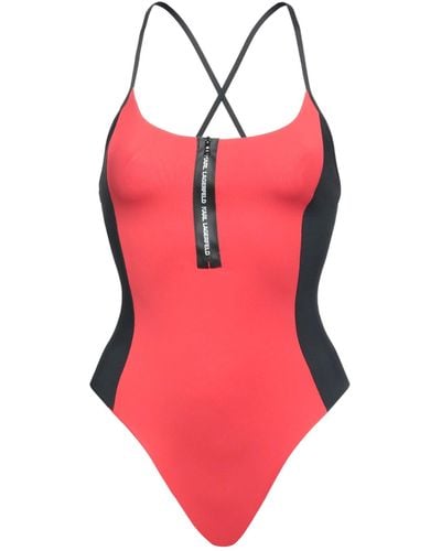 Karl Lagerfeld One-piece Swimsuit - Red