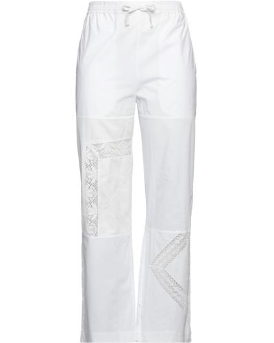 Marine Serre Pantalon - Blanc