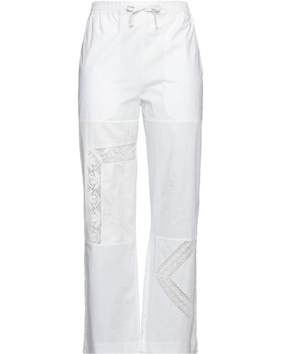 Marine Serre Pantalone - Bianco