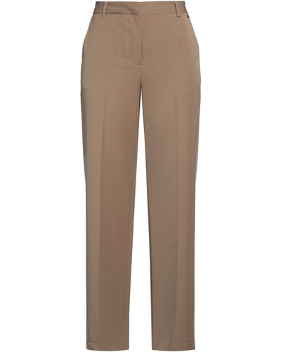 Dixie Trousers Polyester, Viscose, Elastane - Natural