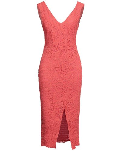 Soallure Midi Dress - Red