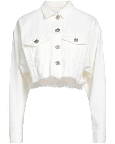 Gaelle Paris Denim Outerwear - White