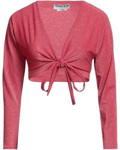 La Petite Robe Di Chiara Boni Wrap Cardigans - Red