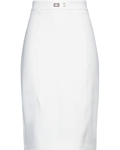 Elisabetta Franchi Midi Skirt - White